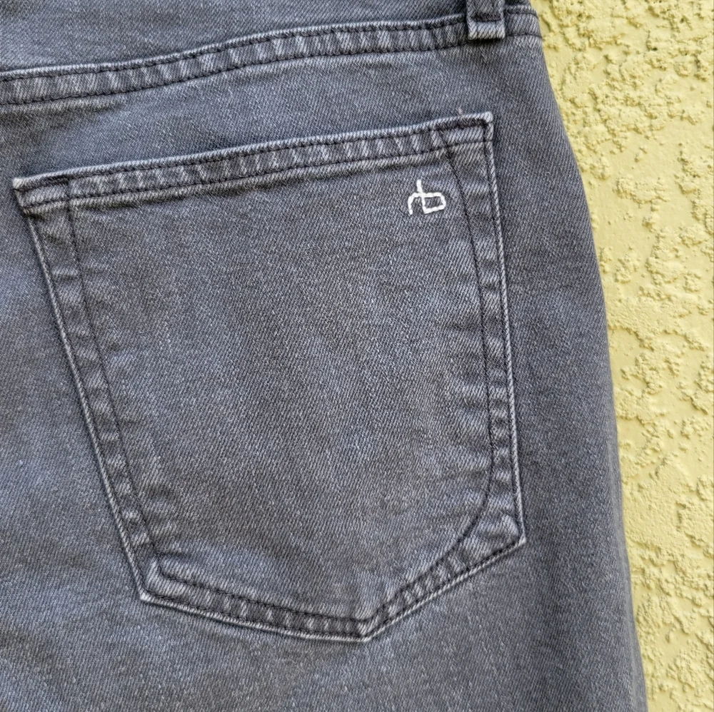 rag & bone  Black Fit 1 Rinse Wash Stretch Extra-Slim Jeans